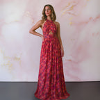 Women's Halter Backless Maxi Dress — view 3