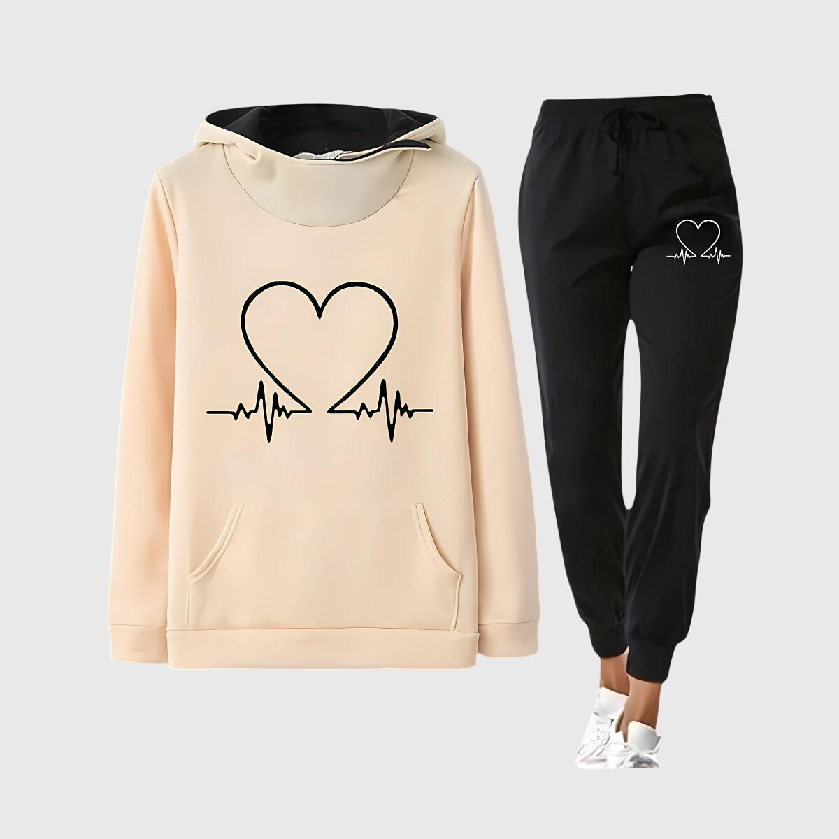 Jacqueline | Women’s Long Sleeve Hoodie Joggers Outfit Set