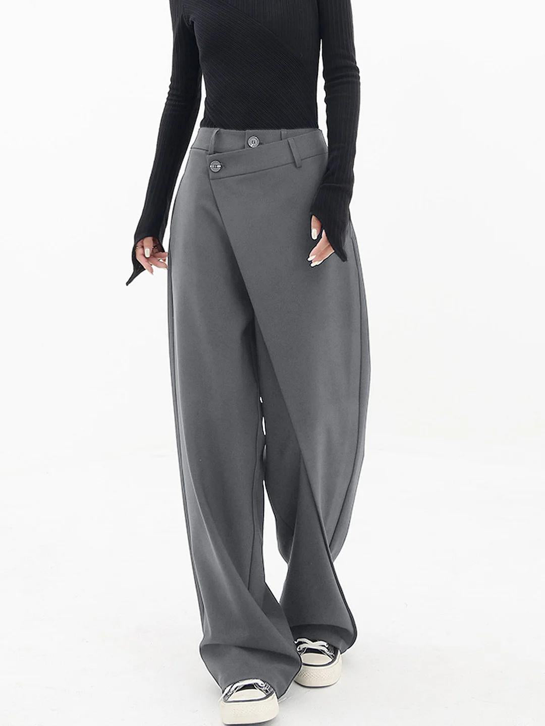 Maelys | Women’s Cross-Front Drape Palazzo Pants — TOPNEWPLACE (view 8)