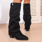 Anya | Women’s Knee High Low Heel Boots