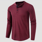 Men's Knit Long Sleeve Henley — view 10