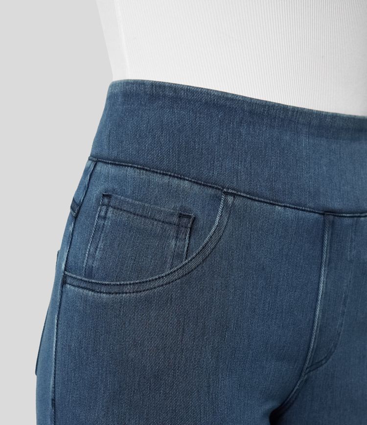Gineva | Women’s High-Rise Flare Denim Pants — TOPNEWPLACE (view 4)