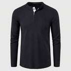 Men's Knit Long Sleeve Henley — view 8