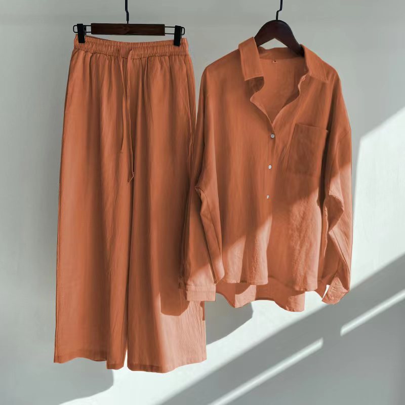 Floriana | Women’s Linen Wide Leg Outfit Set — TOPNEWPLACE (view 11)