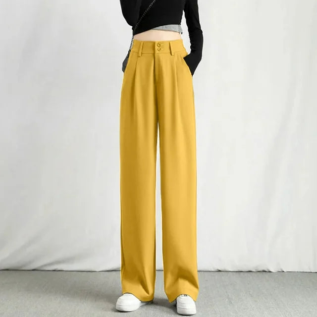 Gabrielle | Women’s High-Rise Drape Trousers — TOPNEWPLACE (view 4)