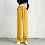 Gabrielle | Women’s High-Rise Drape Trousers — TOPNEWPLACE (view 4)