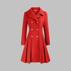 Dami - Classy Double Button Long Sleeve Coat — view 9