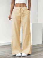 Bernice | Women’s Boho Beach Flare Trousers — TOPNEWPLACE