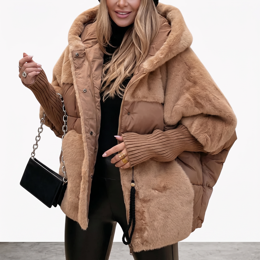 Amara | Plush Hooded Coat — view 3
