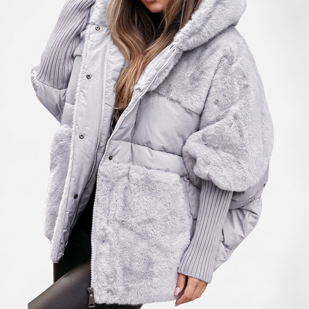 Amara | Plush Hooded Coat — view 4