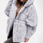 Amara | Plush Hooded Coat — view 4