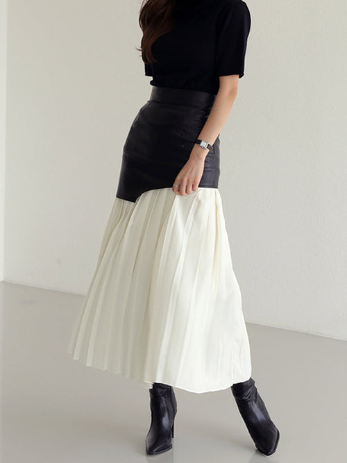 Adelheid | Women’s Pleated Maxi Skirt — TOPNEWPLACE (view 2)