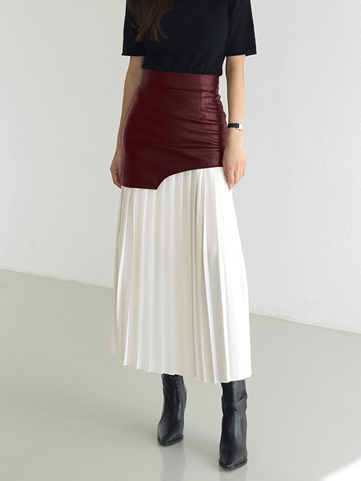 Adelheid | Women’s Pleated Maxi Skirt — TOPNEWPLACE (view 11)