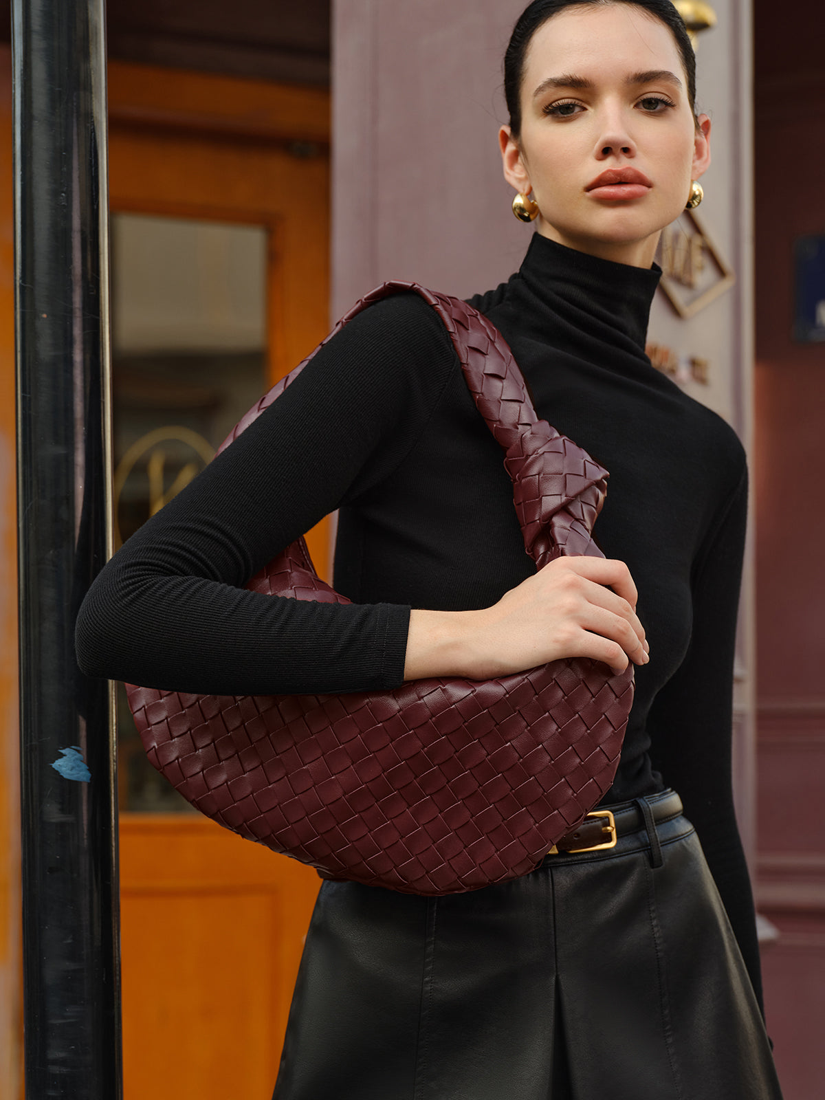 Valerija | Women’s Woven Shoulder Hobo Bag