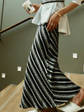 Camelia | Women’s Striped Maxi Skirt — TOPNEWPLACE