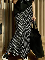 Camelia | Women’s Striped Maxi Skirt — TOPNEWPLACE (view 4)