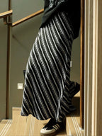 Camelia | Women’s Striped Maxi Skirt — TOPNEWPLACE (view 3)