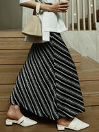 Camelia | Women’s Striped Maxi Skirt — TOPNEWPLACE (view 5)