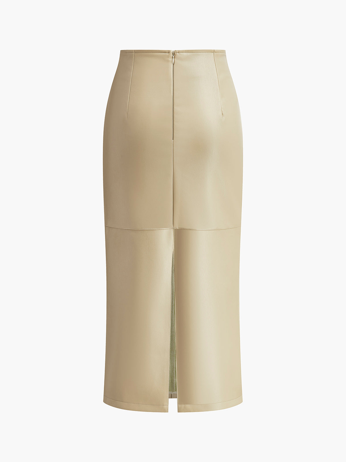 Rosalinde | Women’s Leather Midi Skirt — TOPNEWPLACE (view 3)
