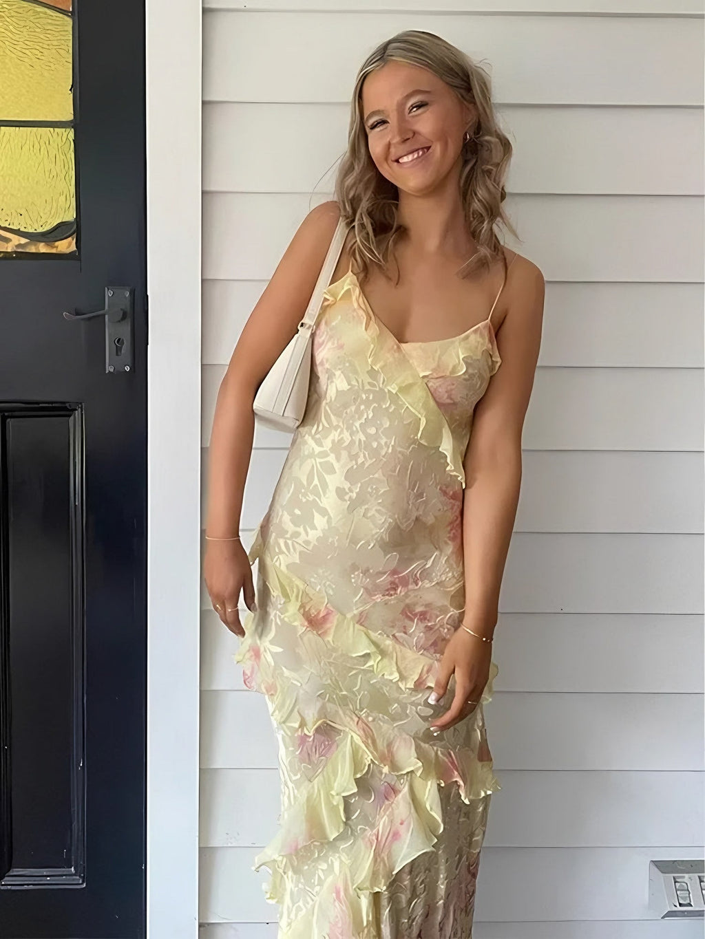Women's Sleeveless Ruffled Maxi Dress — view 3