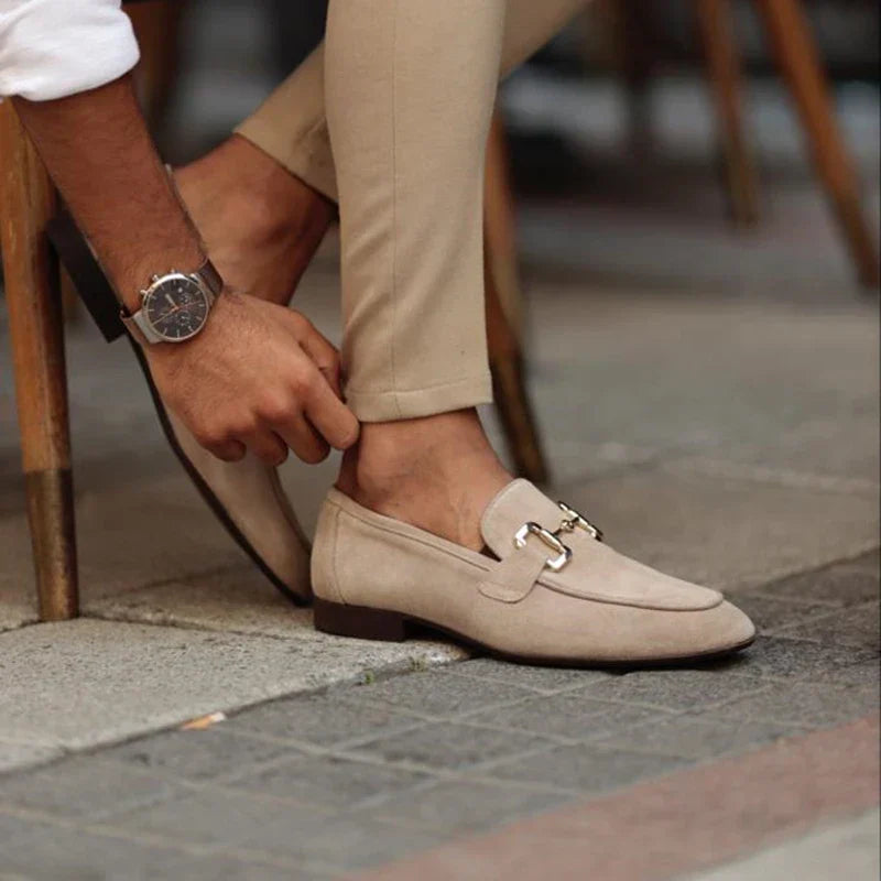 Gunnar | Men's Suede Loafers with Horsebit