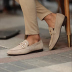 Gunnar | Men's Suede Loafers with Horsebit