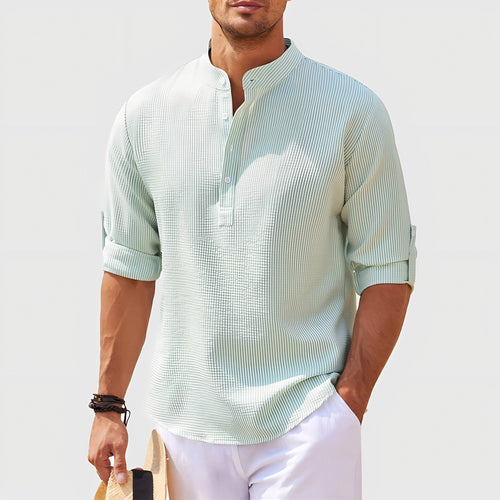 Men's Long Sleeve Seersucker Shirt — view 2