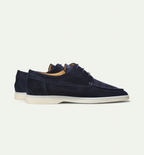 Men's Suede Loafers With Laces — Slip-On