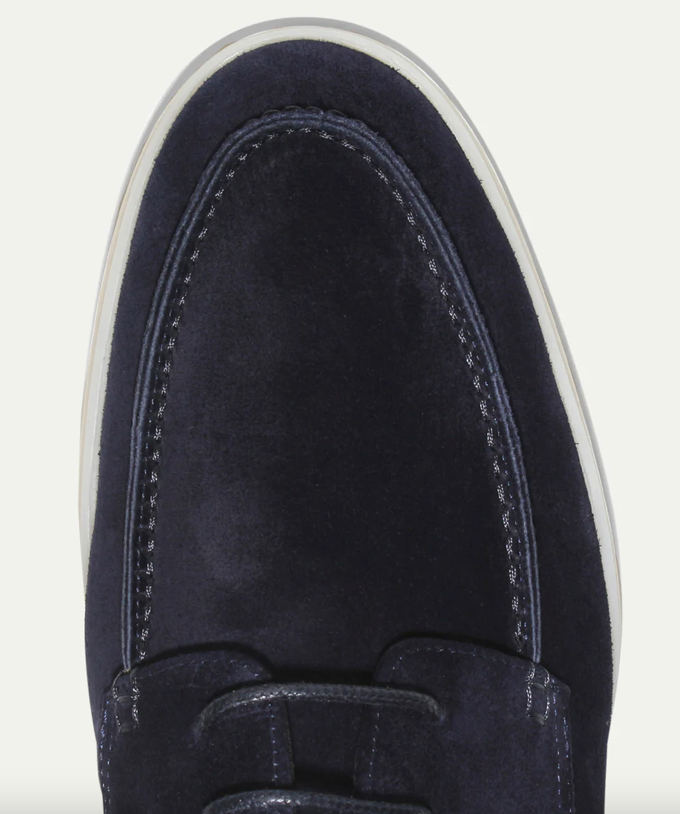 Men's Suede Loafers With Laces — Slip-On