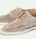 Men's Suede Loafers With Laces — Slip-On