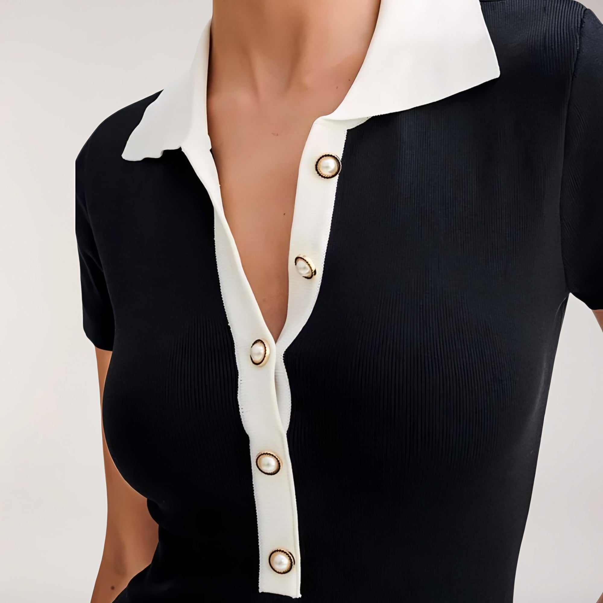 Women's Button-Up Polo Maxi Dress — view 2