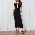 Women's Button-Up Polo Maxi Dress — view 7