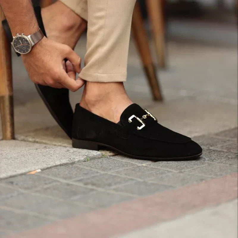 Gunnar | Men's Suede Loafers with Horsebit