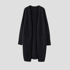 Cashmere Cardigan For Women with long open front — view 6