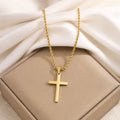 Cross Pendant Chain Necklace — view 1