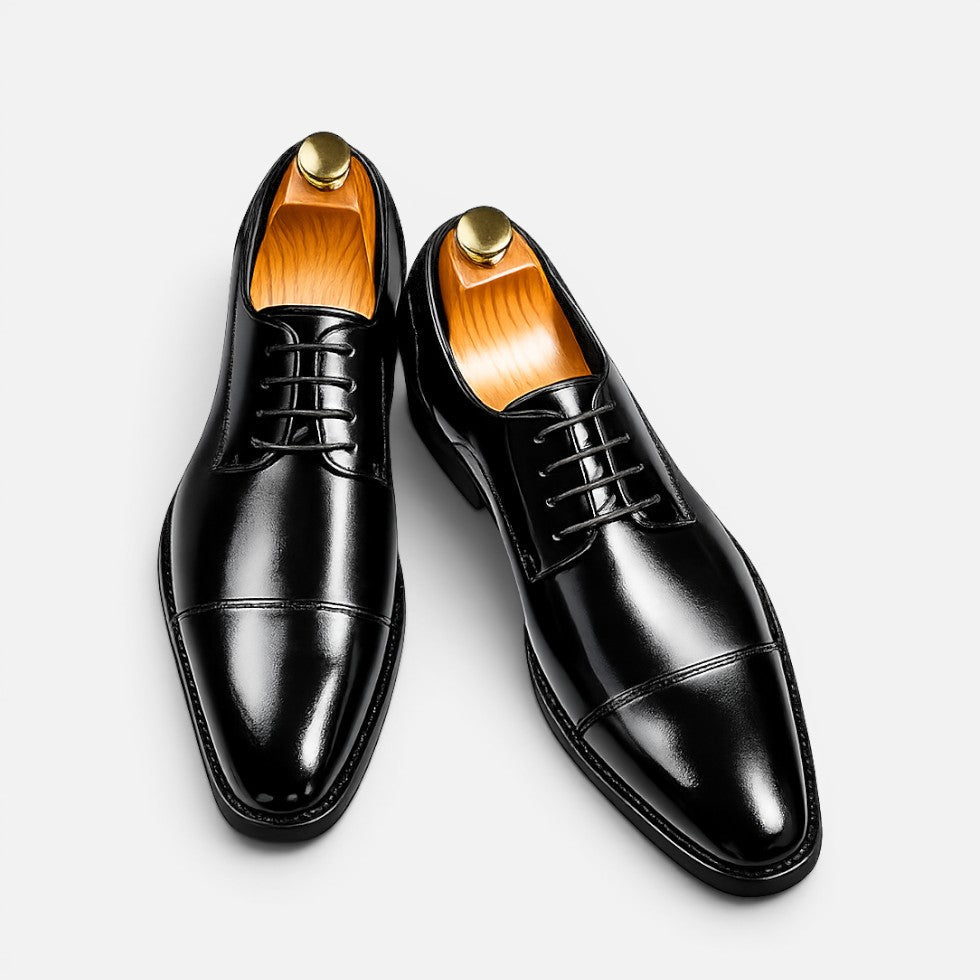 Orthopedic Formal Leather Derby Shoes — Comfortable