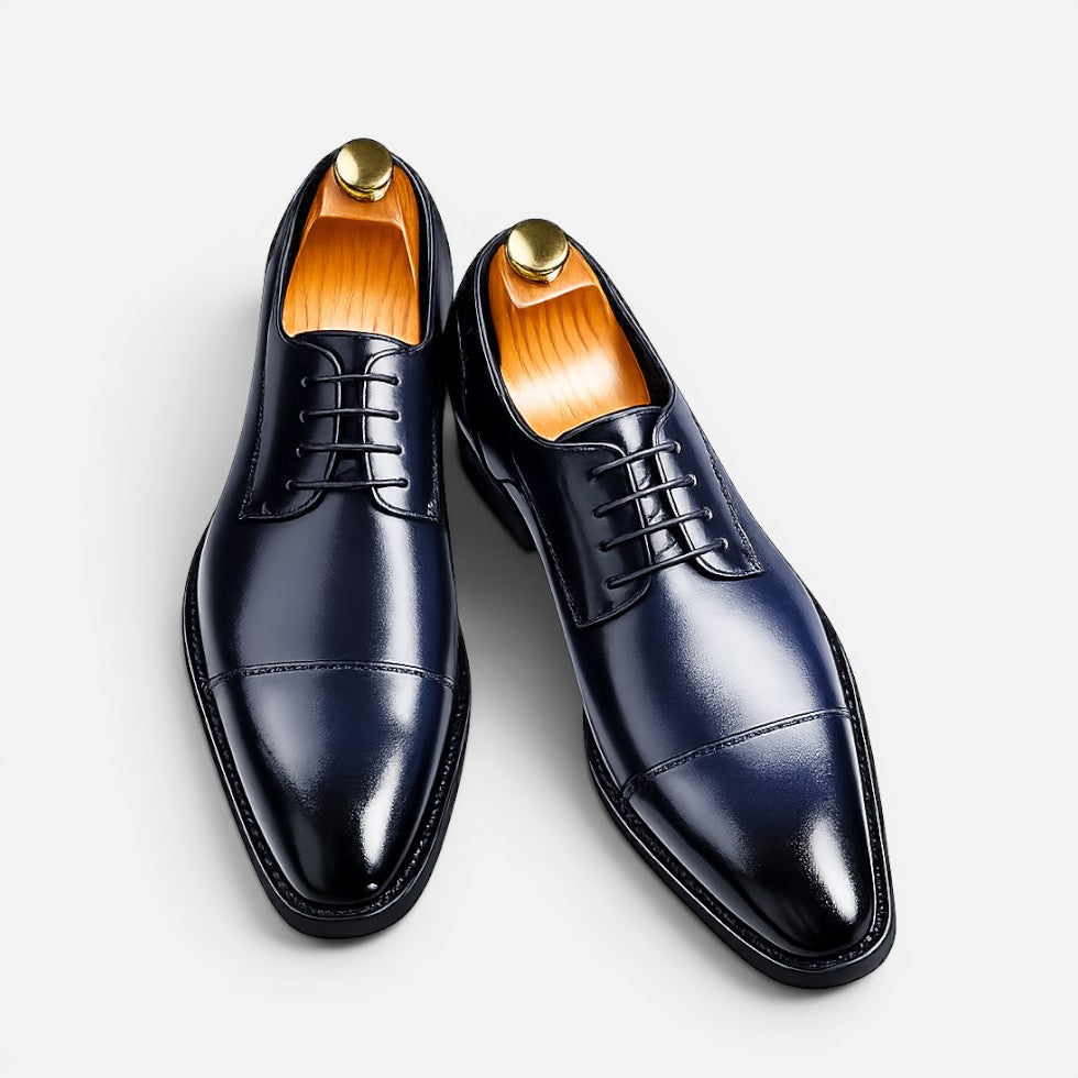 Orthopedic Formal Leather Derby Shoes — Comfortable
