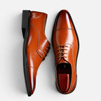 Orthopedic Formal Leather Derby Shoes — Comfortable