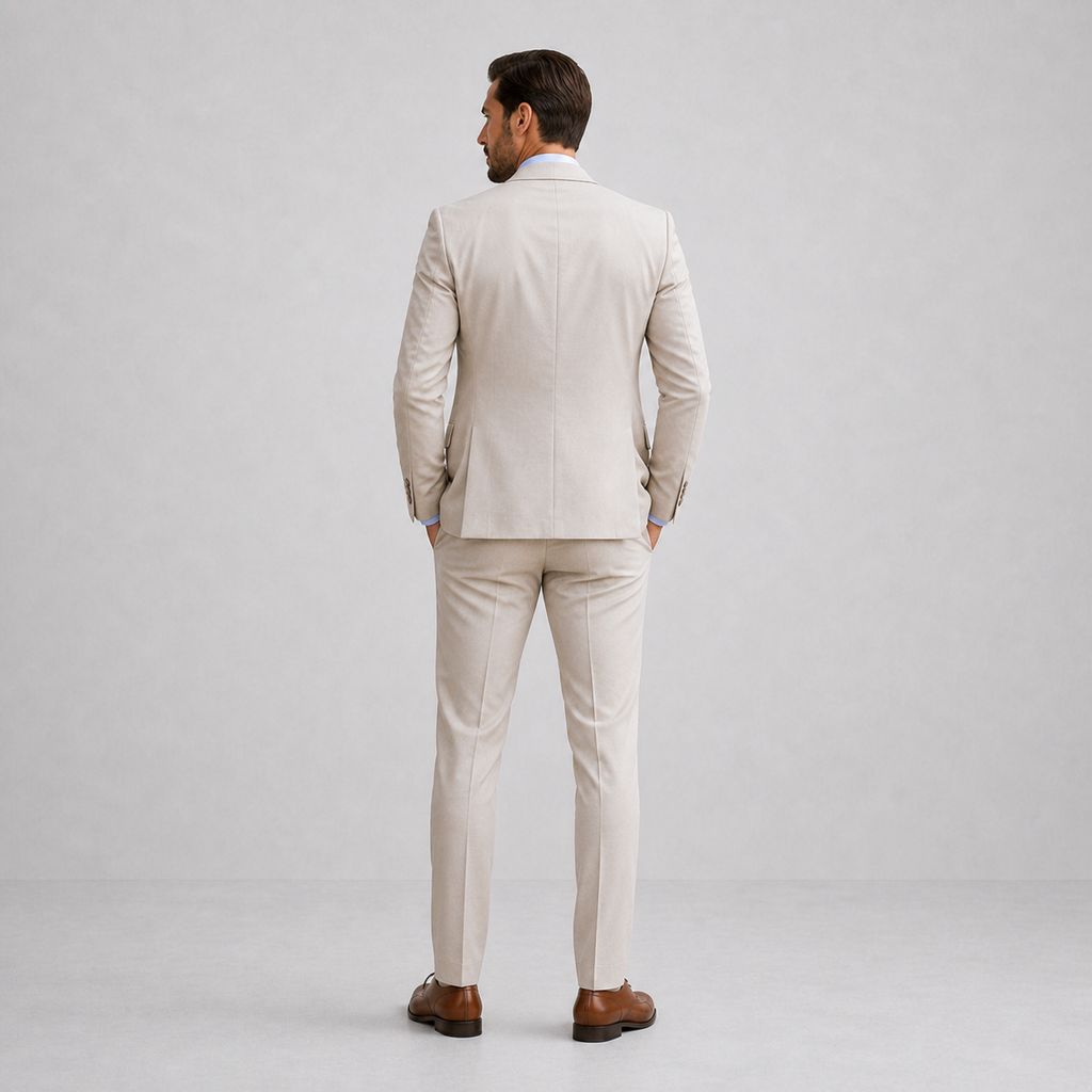 Espen | Men's Linen Three-Piece Suit with Waistcoat