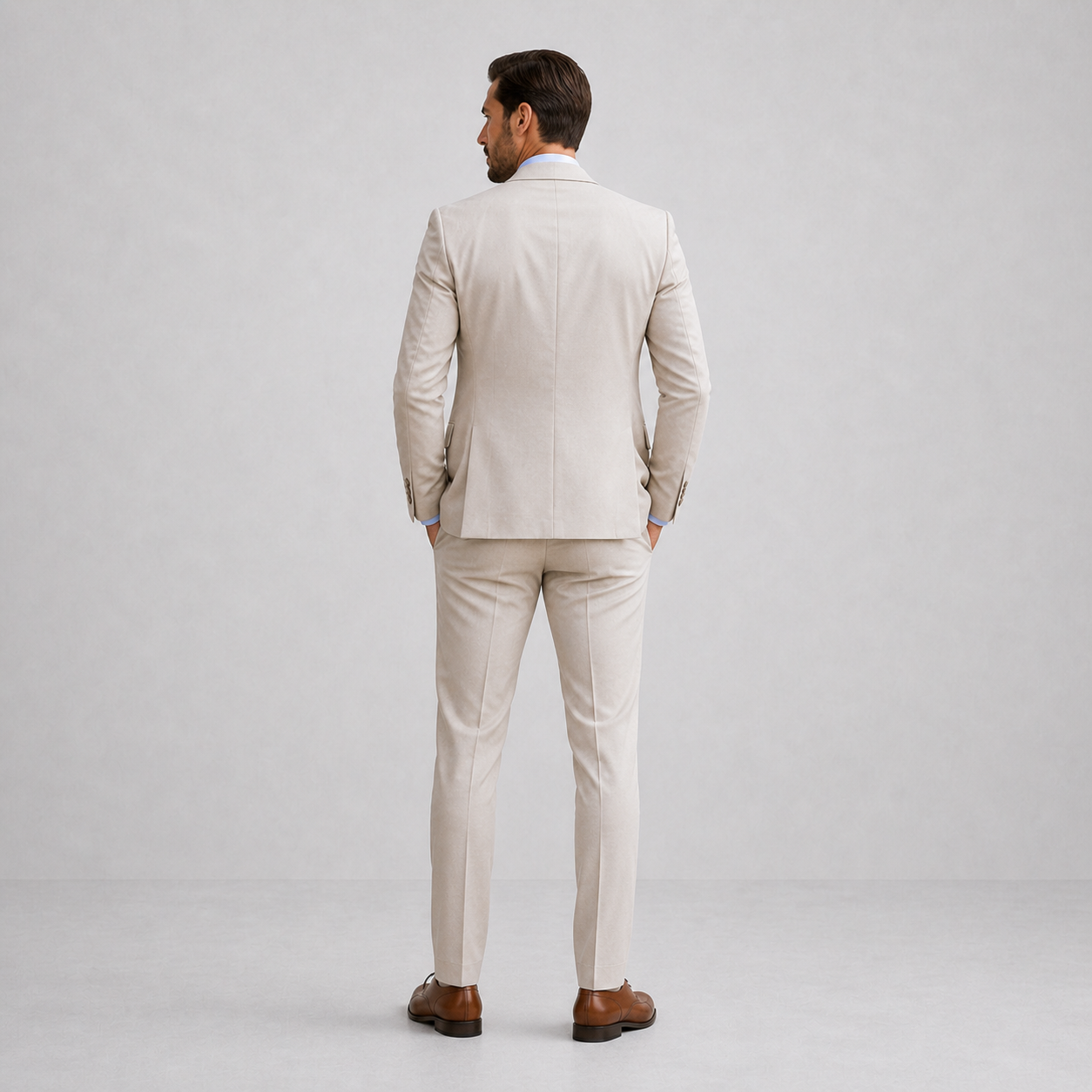 Espen | Men's Linen Three-Piece Suit with Waistcoat