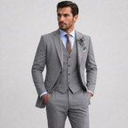 Espen | Men's Linen Three-Piece Suit with Waistcoat