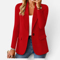 Womens Single Button Tailored Blazer — Comfortable