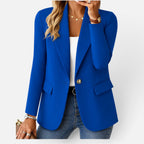 Womens Single Button Tailored Blazer — Comfortable
