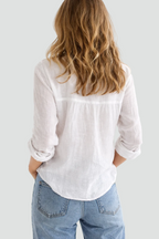 Selma | Women's Linen Button-Down Blouse
