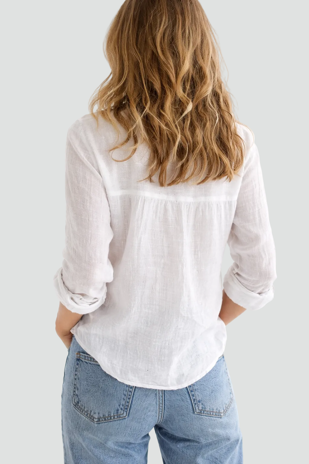 Selma | Women's Linen Button-Down Blouse