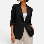 Tailored Single Button Blazer Jacket — Warm