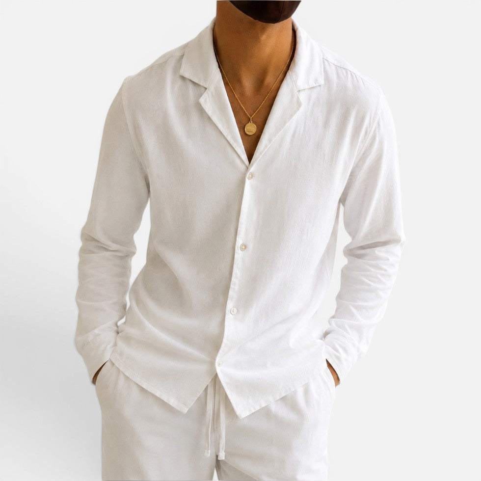 Old Money Linen Shirt For Men — Breathable