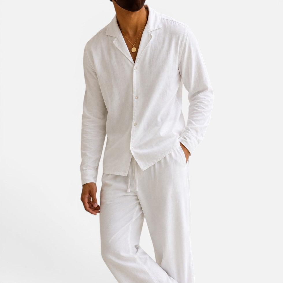 Old Money Linen Shirt For Men — Breathable