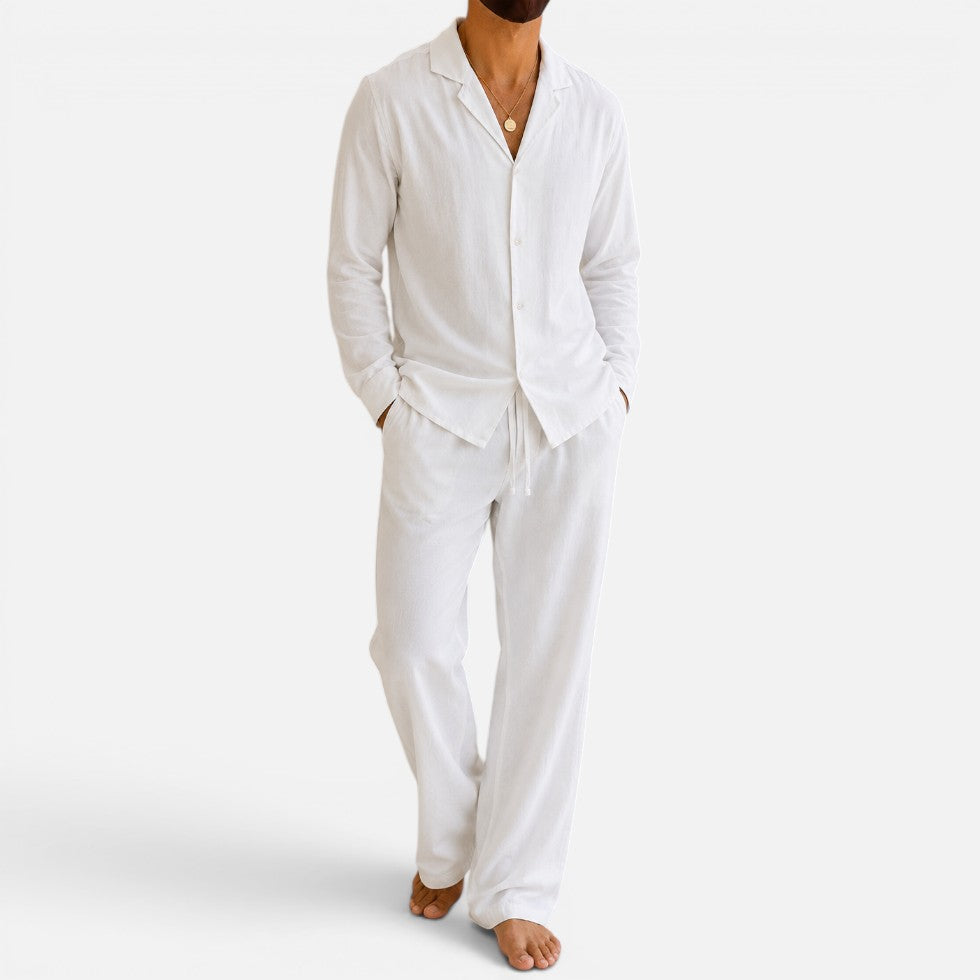 Old Money Linen Shirt For Men — Breathable