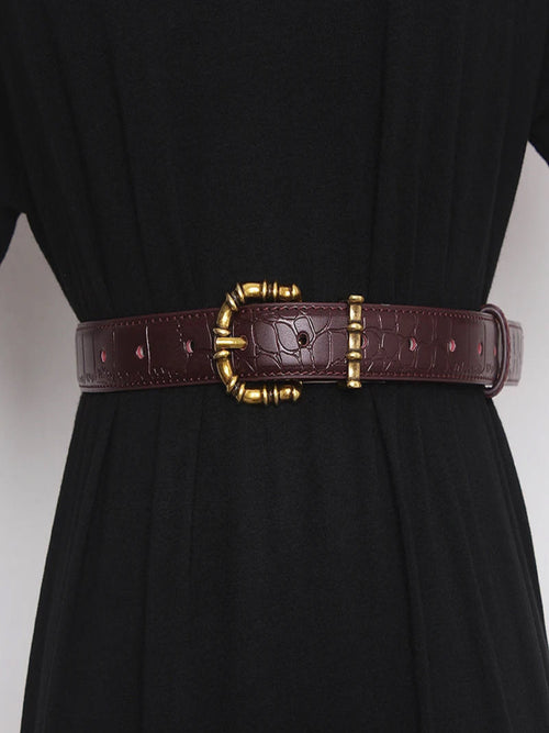 Briseis | Women’s Mock-Croc Belt — view 1